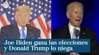 Joe Biden gana las elecciones y Donald Trump lo niega
