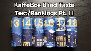 KaffeBox Advent Calendar (Pt. III) ft. Austrått, Fuglen, K\u0026B, Kaffa, Kafferäven \u0026 Standout