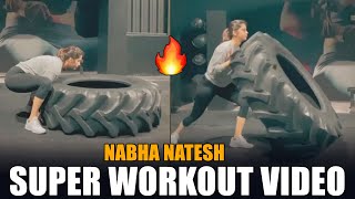 SUPER VIDEO: Actress Nabha Natesh Latest Workout Video | News Buzz