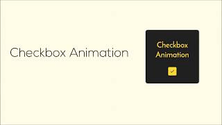 html css javascript - Custom Checkbox Animation Tutorial