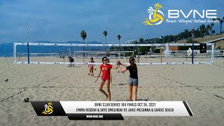 BVNE 16U Finals Oct 24, 2021 Rosson \u0026 Smolinski vs Mccanna \u0026 Souza Beach Volleyball