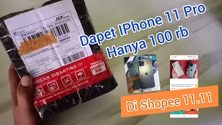 Promo Cuci Gudang hp IPhone 11 pro di Shopee cuma 100 ribuan | ini Real!!!