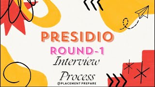 Presidio Round1 Process #presidio #apptitude #round1 #coding #placementprepare #companies #2023