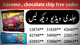 cocomo codes || chocolate chip codes || cocomo scan and win prizes