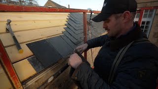 Slating a Roof the Old-Fashioned Way