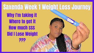 SAXENDA WEIGHT LOSS JOURNEY | WEEK 1 #saxenda #weightloss #weightlossjourney