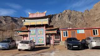 Chingghis Khan Statue and Terelj in winter