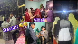 Vidai ka vlog 🥹😍#gujjarculture #vidai #gujjarfamilyvlog #makhanparivaar 😅#youtube #funnymoments 😂