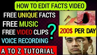 Facts video😱 fact video editing kaise kare|| How to edit fact videos||Facts video kaise banaye