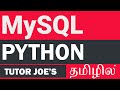 Insert Update Delete in Python With MySQL| MySQL  Database Connectivity in Python  Tamil