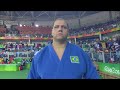 Rafael Silva, o Baby, perde para lenda do judô Teddy Riner nas Olimpíadas Rio 2016