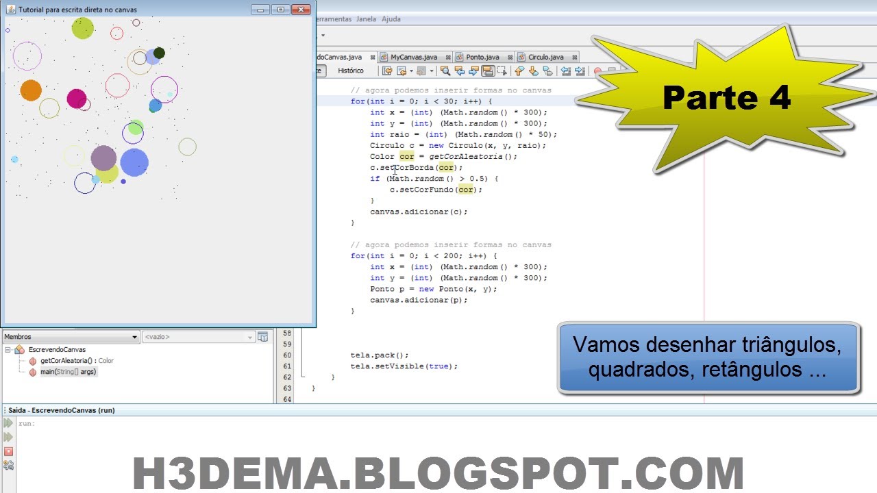 Canvas Java Awt Graphics Parte 4 Youtube