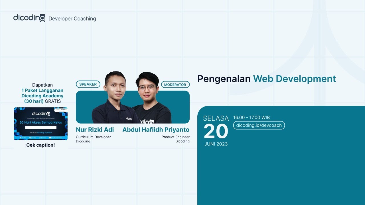 Dicoding Developer Coaching 93 Front End Web Pengenalan Web