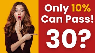 General Knowledge Trivia Questions! Can You Get All 30 Right 🧠❓