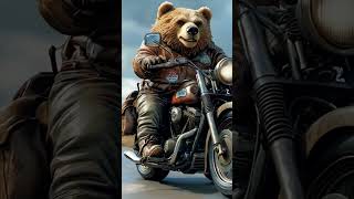 🏍️🐻 Biker Bear Hits the Road! Epic Ride Adventure! 🔥