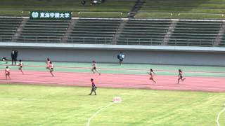 2014年　東海学生陸上　秋季大会　女子4X100mR　予選1組