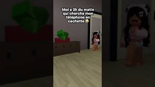 Moi a 3h du matin qui cherche mon téléphone en cachette 😭 #shorts #roblox