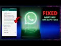 How to Fix WhatsApp Backup Stuck on Android | 100% Working Tutorial | Android Data Recovery