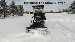 Installing A Craftsman Snow Blower - Pro Series Tractor | Man About Home