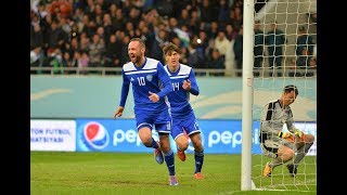 Uzbekistan vs North Korea. Goal Marat Bikmayev 13.10.2018