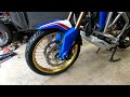 Africa Twin: Dunlop Trailmax Front tire install