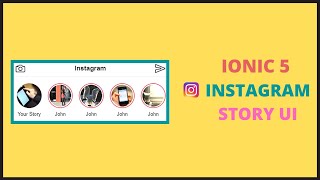 Ionic 5 Instagram Story UI Clone | Ionic 5 UI Tutorial | Ionic 5 Tutorials for Beginners