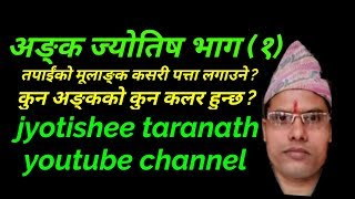 अङ्क ज्योतिष भाग (१) तपाईंको मूलाङ्क कसरी पत्ता लगाउने ? कुन अङ्कको कुन कलर हुन्छ?बिस्तृत जानकारी