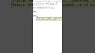 Calculator in python Arithmetic operators #python #shorts