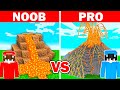 Minecraft NOOB vs PRO: VOLCÁN GIGANTE en RETO DE CONSTRUCCIÓN