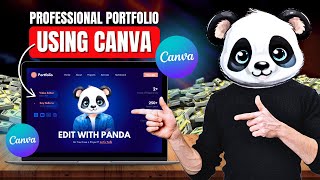 How To Make A Professional Portfolio Using Canva | FREELANCING MASTERCLASS For Beginners 2025