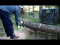 greenworks 40v cordless chainsaw full review and comparison to stihl ms211 gas saw