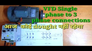 Delta VFD-L 1 Phase to 3phase connections