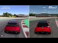 forza motorsport vs gran turismo 7 toyota gr yaris comparison