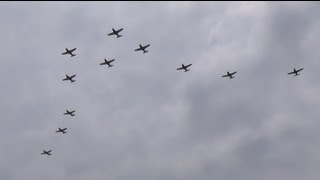 静浜基地航空祭2013 Ｔ-7 編隊3連発