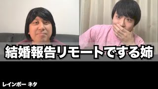 【リモートコント】結婚報告リモートでする姉