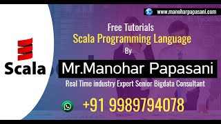 Scala For Apache Spark|Session29|Scala Option Methods|get|getOrElse|isEmpty|ManoharPapasani