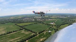 World War One Replica Biplanes in Formation Flight - Nieuport over Ohio