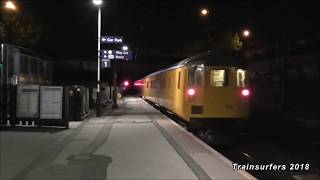 Colas Rail Class 37 No. 37612 TnT NR DBSO No. 9703 on 3Q27 @ Guide Bridge on 7.6.18 - HD