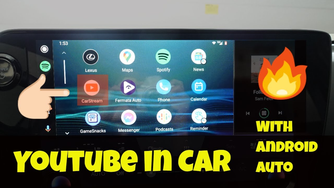 How To Watch In Your Car With Android Auto Youtube