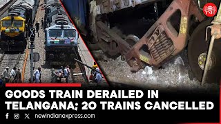 Goods train derails in Telangana's Peddapalli; 20 trains cancelled, 10 diverted