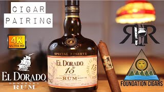 Cigar Pairing | Menelik by Foundation Cigars | El Dorado 15 year Rum | RonRealTV