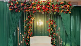 DIY- Colorful Floral Backdrop