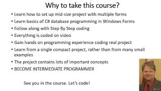 C# with WinForms and SQL Create Database Driven Desktop App - learn Programming Languages