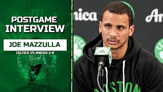 Joe Mazzulla on Jayson Tatum's 'SPECIAL' 40 Point Night | Celtics vs Knicks Postgame 2-8