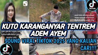 KUTO KARANGANYAR TENTREM ADEM AYEM || SOUND VIRAL TIKTOK TERBARU HIP HOP