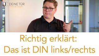 Türöffnung: DIN links, DIN rechts - so wählen Sie die richtige Öffnungsrichtung der Tür aus