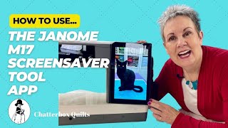 Saving Photos To The Janome CM17 Display Screen Is Easy!