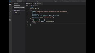 Connection to a mySQL database with EASYPHP