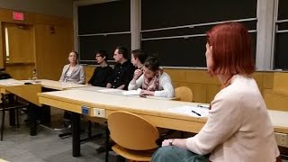 Comparative Media Studies graduate alumni panel, Fall 2015