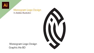 How To Design A Vintage Monogram | How To Draw Letters Logo In Polygon & Circle | letter logo design